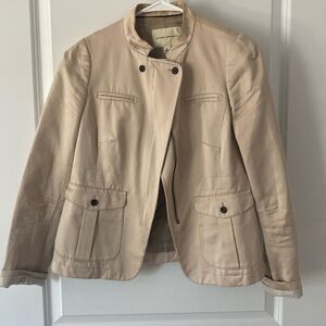 Banana Republic tan moto jacket